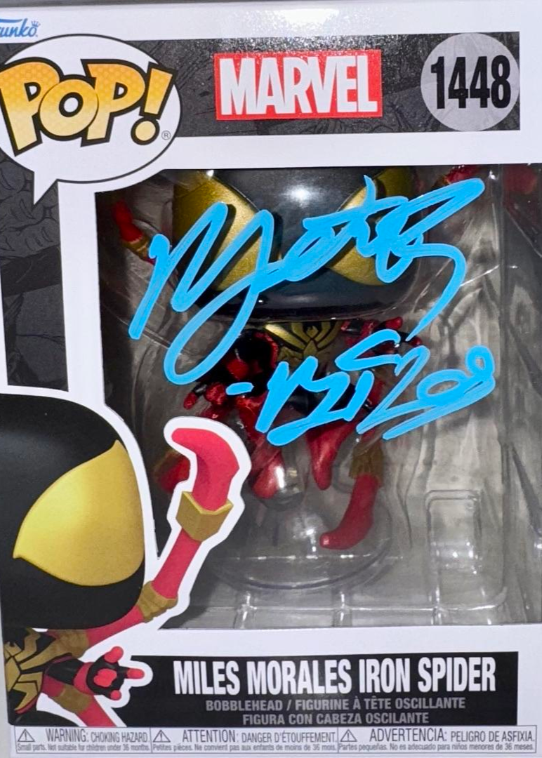Nadji Jeter Signed Funko Pop #1448 "Miles Morales" (Spider-Man) - OC Celebrity Marketing